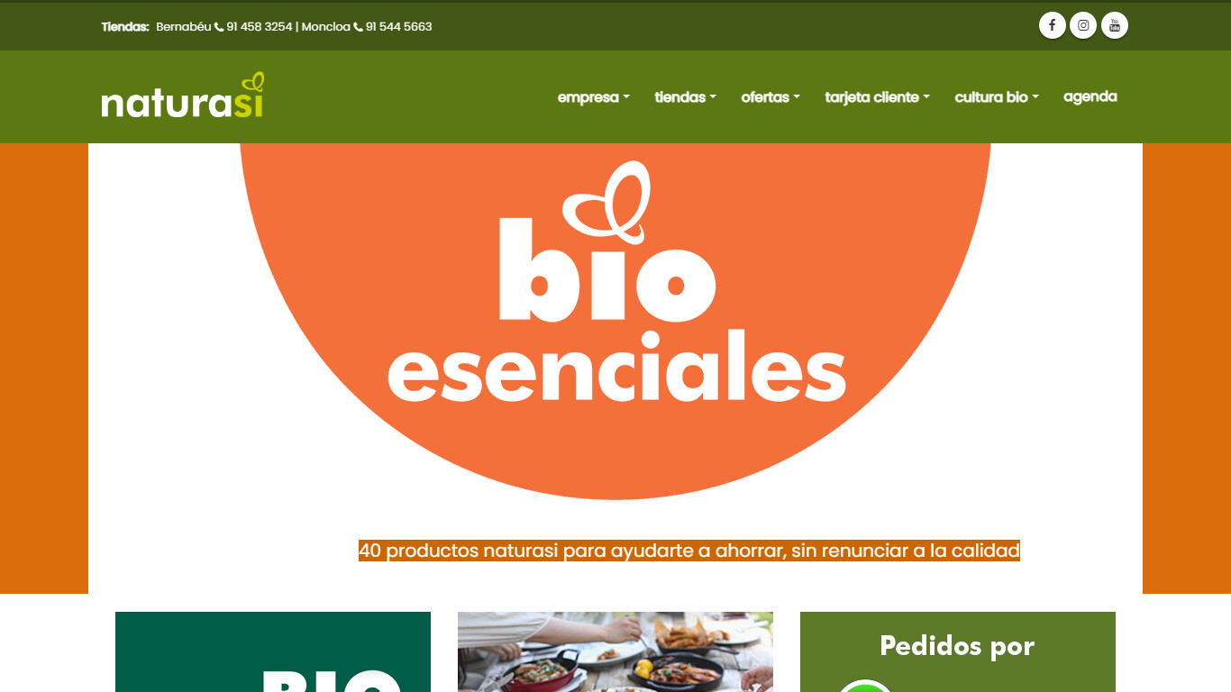 Natura Si Moncloa • Alimentación Ecológica • Lo Más Sano